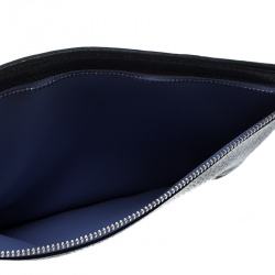 Pre Owned حافظة نقود سمثسون باناما بسحاب جلد سوداء