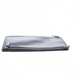 Pre Owned حافظة نقود سمثسون باناما بسحاب جلد سوداء