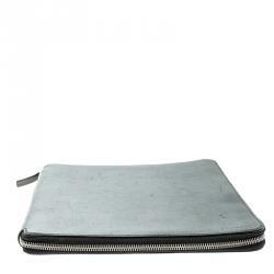 Smythson Black Leather Panama A4 Zip Writing Folder