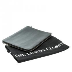 Smythson Black Leather Panama A4 Zip Writing Folder