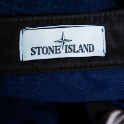 Stone Island Navy Blue Denim Cargo Pocket Detail Jeans M