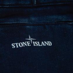 Stone Island Navy Blue Denim Cargo Pocket Detail Jeans M