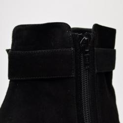 Stuart Weitzman Black Suede Platform Ankle Boots Size 39