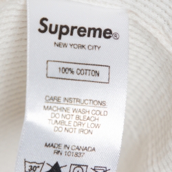 Supreme Tan Cotton Arc Logo Thermal Zip Up Sweatshirt L