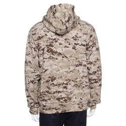 Supreme Tan Cotton Arc Logo Thermal Zip Up Sweatshirt L