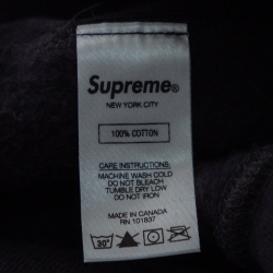 Supreme Black Rib Knit Box Logo Hoodie L
