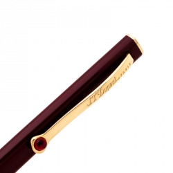 S.T. Dupont Mon Dupont Burgundy Lacquer Gold Finish Ballpoint Pen