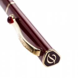 S.T. Dupont Mon Dupont Lotus Red Lacquer Gold Finish Ballpoint Pen