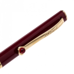 S.T. Dupont Mon Dupont Lotus Red Lacquer Gold Finish Ballpoint Pen