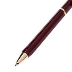 S.T. Dupont Mon Dupont Lotus Red Lacquer Gold Finish Ballpoint Pen