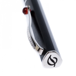 S.T. Dupont Karl Lagerfeld Edition Matte Black Palladium Finish Ballpoint Pen