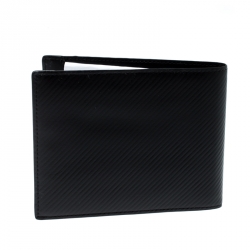 S.T. Dupont Black Leather James Bond 7CC Bifold Wallet