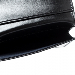 S.T Dupont Black Carbon Leather Business Card Case