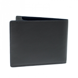 S.T. Dupont Grey Leather D Line 7CC Bifold Wallet