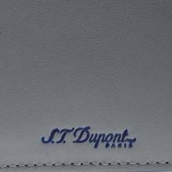 S.T. Dupont Grey Leather D Line 7CC Bifold Wallet