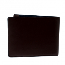 S.T. Dupont Brown Leather D Line 7CC Bifold Wallet