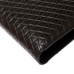 S.T Dupont Brown Leather D Line Fire Head 6CC Bifold Wallet