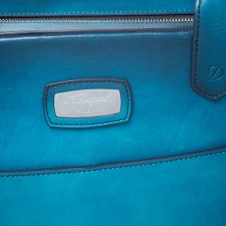 S.T. Dupont Blue Ombre Leather Atelier Document Briefcase