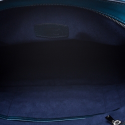 S.T. Dupont Blue Ombre Leather Atelier Document Briefcase