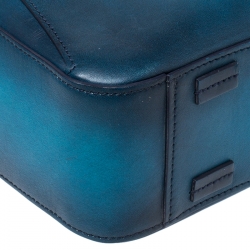 S.T. Dupont Blue Ombre Leather Atelier Document Briefcase