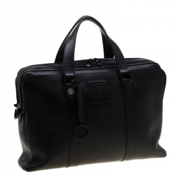 S.T. Dupont Black Leather Line D Star Wars Document and Laptop Holder Briefcase