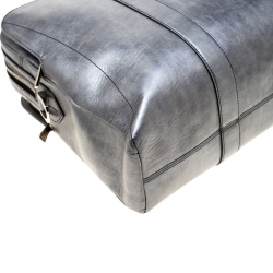 S.T. Dupont Metallic Grey Leather Line D Star Wars Document and Laptop Holder Briefcase