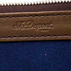 S.T. Dupont Yellow/Black Ombre Leather Atelier Line D One Gusset Briefcase