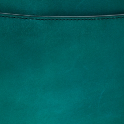 S.T. Dupont Green/Black Ombre Leather Atelier Document Holder Briefcase