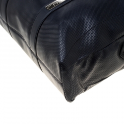 S.T. Dupont Deep Navy Blue Leather Line D Tony Stark Document and Laptop Holder Briefcase