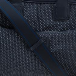 S.T. Dupont Black Textured Leather Laptop Bag w/ Battery Pouch