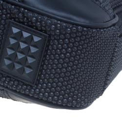 S.T. Dupont Black Textured Leather Laptop Bag w/ Battery Pouch