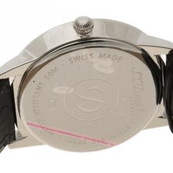 S.T. Dupont White Stainless Steel Men's Wristwatch 39 mm