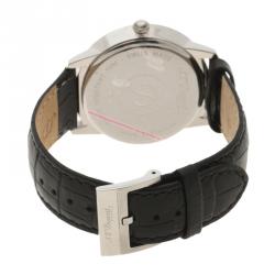 S.T. Dupont White Stainless Steel Men's Wristwatch 39 mm