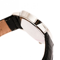 Pre Owned S.T. Dupont White Stainless Steel Men's Wristwatch 39 mm