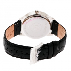 Pre Owned S.T. Dupont White Stainless Steel Men's Wristwatch 39 mm