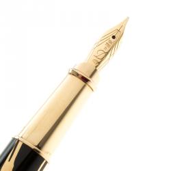 Pre Owned S.T. Dupont Neoclassic Horse Premium Chinese Lacquered Gold Finish Limited Edition Fountain Pen