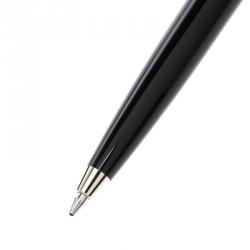 S.T. Dupont Black Chinese Lacquer Silver Tone Ballpoint Pen