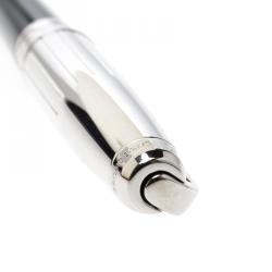 S.T. Dupont Black Chinese Lacquer Silver Tone Ballpoint Pen