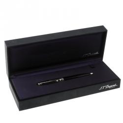 S.T. Dupont Black Chinese Lacquer Silver Tone Ballpoint Pen