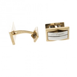 S.T. Dupont Two Tone Rectangular Cufflinks