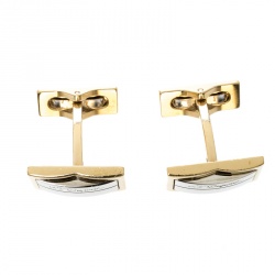 S.T. Dupont Two Tone Rectangular Cufflinks