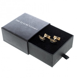 S.T. Dupont Two Tone Rectangular Cufflinks