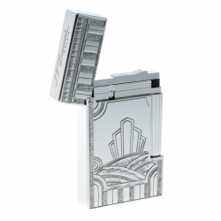 ST Dupont Art Deco Ligne 2 Textured Palladium Finish Limited Edition Lighter