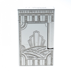 ST Dupont Art Deco Ligne 2 Textured Palladium Finish Limited Edition Lighter