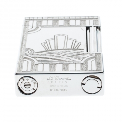 ST Dupont Art Deco Ligne 2 Textured Palladium Finish Limited Edition Lighter