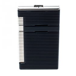 S.T Dupont Ligne 2 Navy Blue Lacquer Palladium Finish Torch Lighter