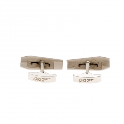 S.T. Dupont 007 Casino Royale Silver Tone Cufflinks