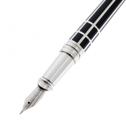 S.T. Dupont Defi Black Composite Palladium Finish Fountain Pen 