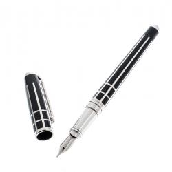 S.T. Dupont Defi Black Composite Palladium Finish Fountain Pen 