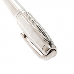 S.T. Dupont Olympio Textured Palladium Finish Fountain Pen